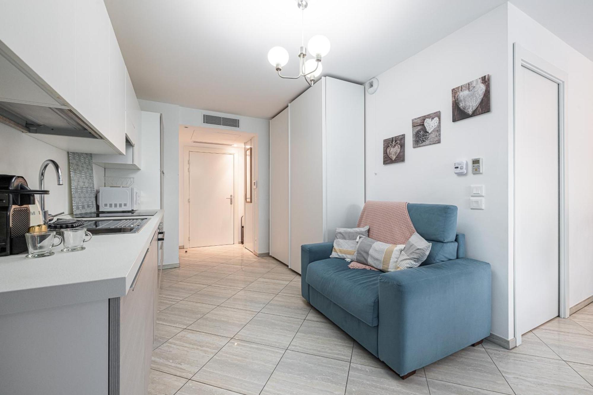 Studio Centre Terrasse Climatisation 50M Plage Menton Ngoại thất bức ảnh